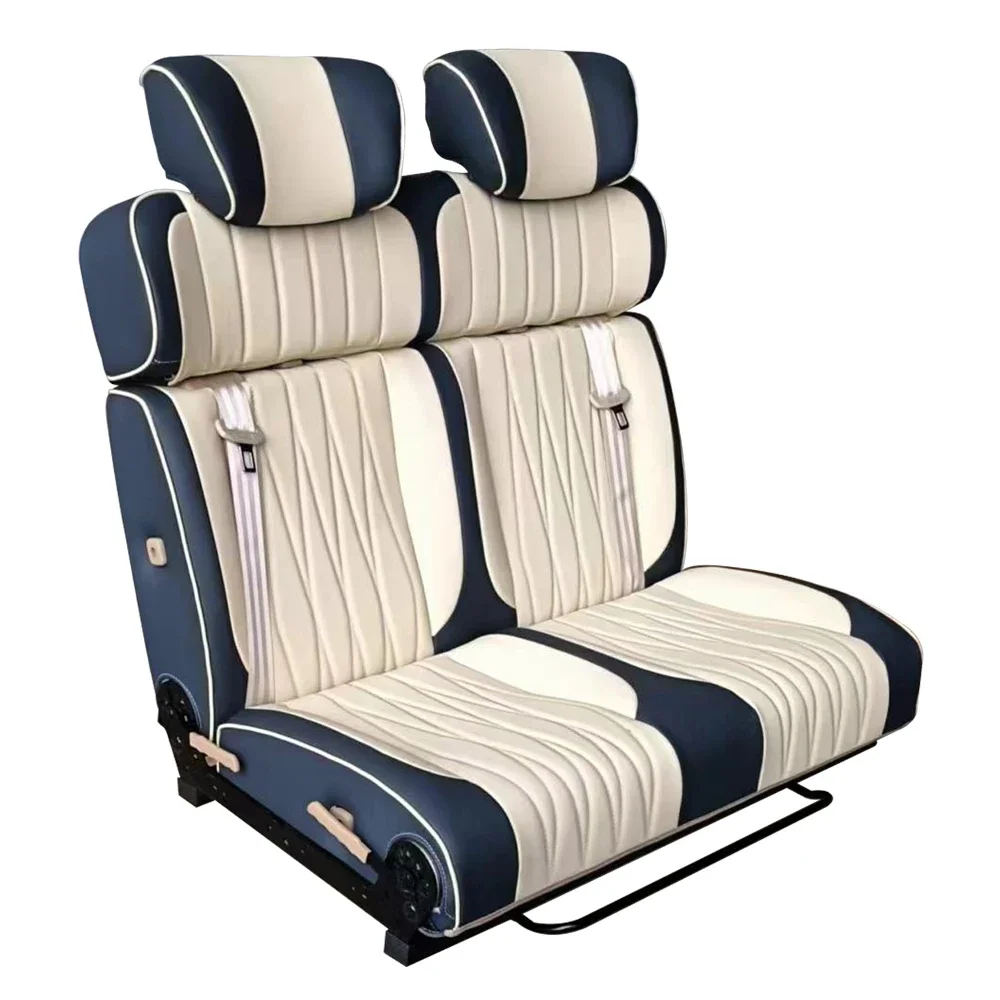 

Custom Foldable Double Bed For RV Seating Modification In The Middle Row