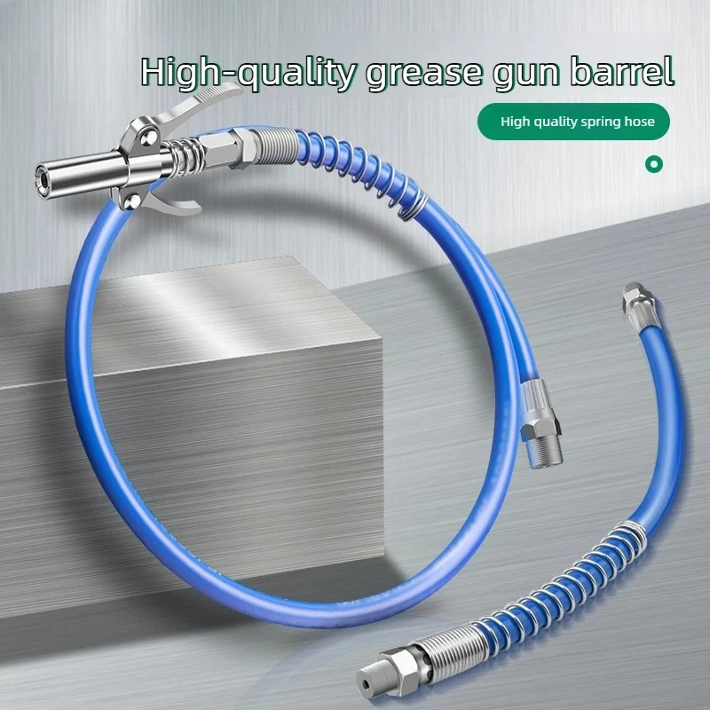 Grease Gun Coupler 10000 PSI Leak-Free Dual Handle Quick Release High Pressure Grease Nozzle Oil Pump Tip Repair Accessories