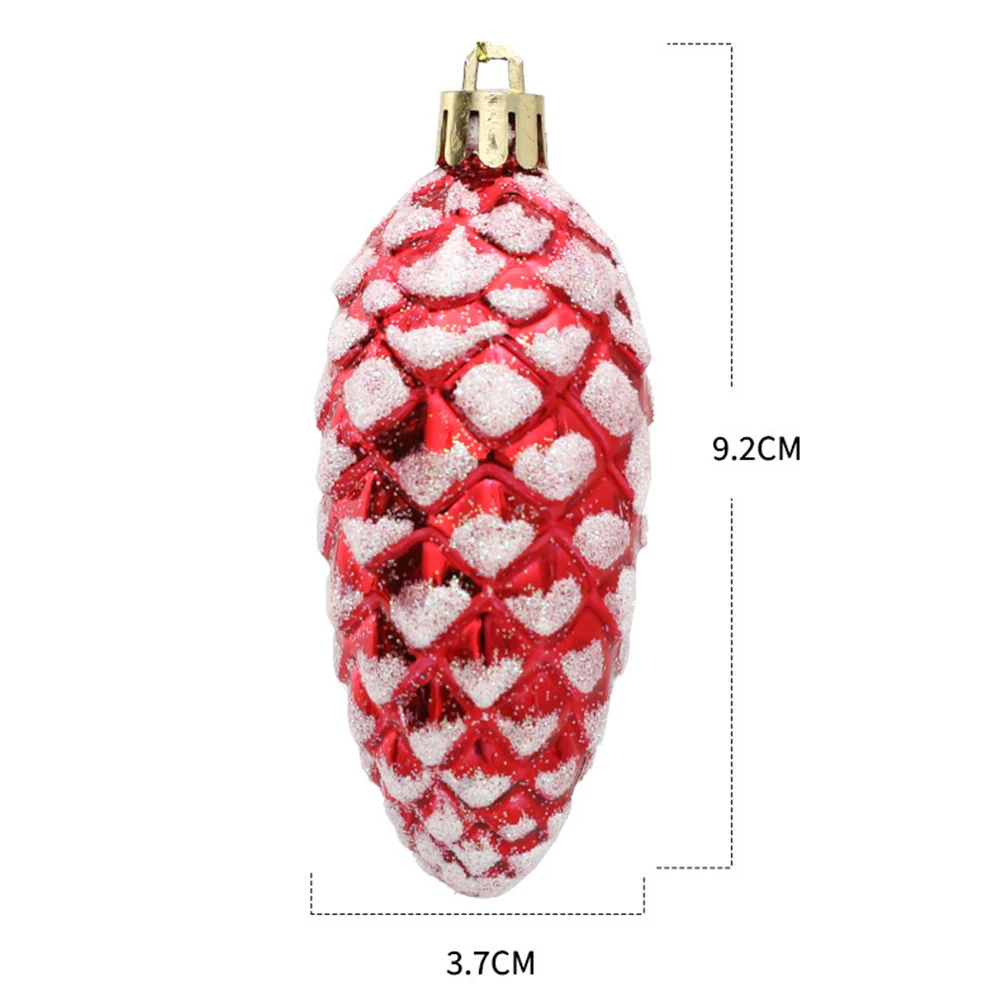 

5Pc Christmas Painted Pine Cone Balls Hanging Pendants Merry Christmas Tree Decoration For Home Xmas Ornament Gifts Navidad 2025