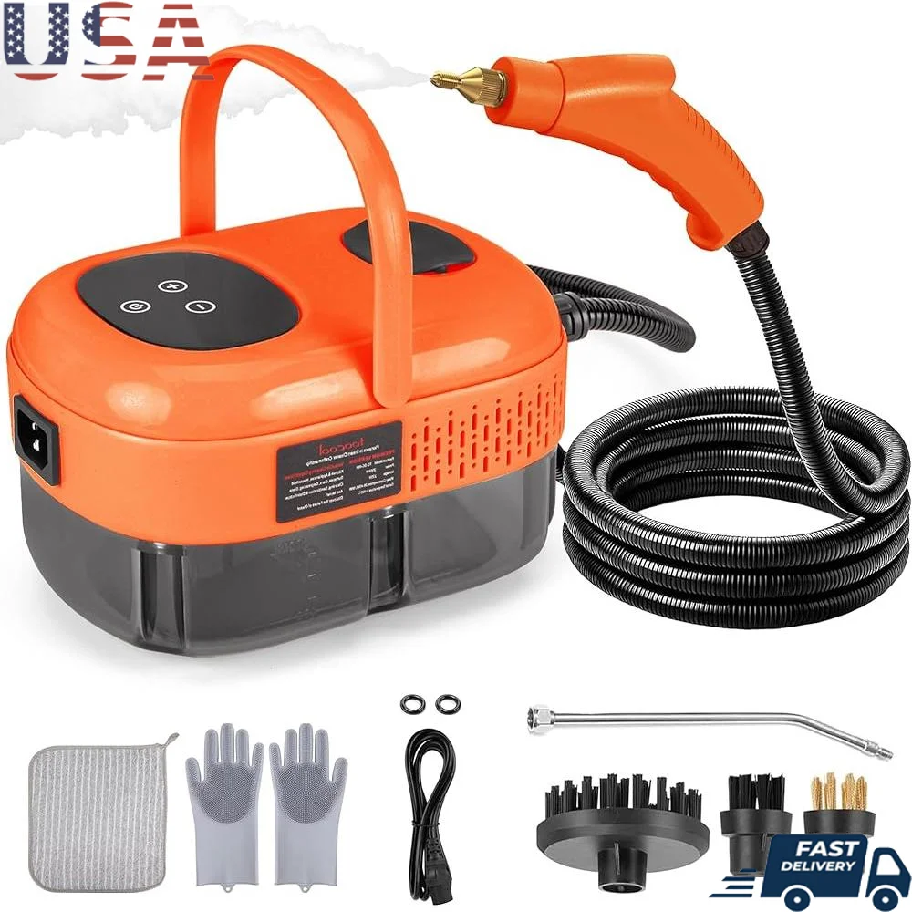 

Portable Handheld Steam Cleaner 2500W High Pressure 105C Fast Heating Lightweight 1100ml Tank Car Home Cleaning Accessories