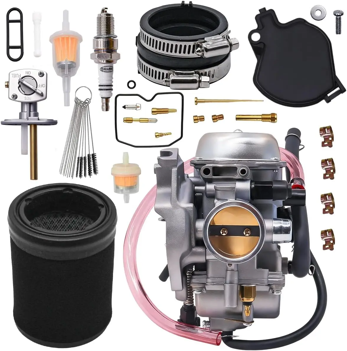 15003-1686 15004-0041 15003-0093 Carburetor Fit for Kawasaki Prairie 360 KVF360A KVF360B KVF360C 2003-2012 With 11013-1292 Air F