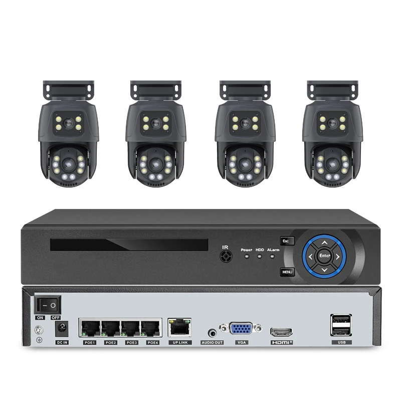 

Surveillance camera set high definition binocular camera