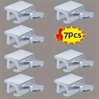 7Pcs RV Durable Aluminum Alloy Window Locks Adjustable Safety Sliding Door Clips Security Lock Stopper For Caravan Window