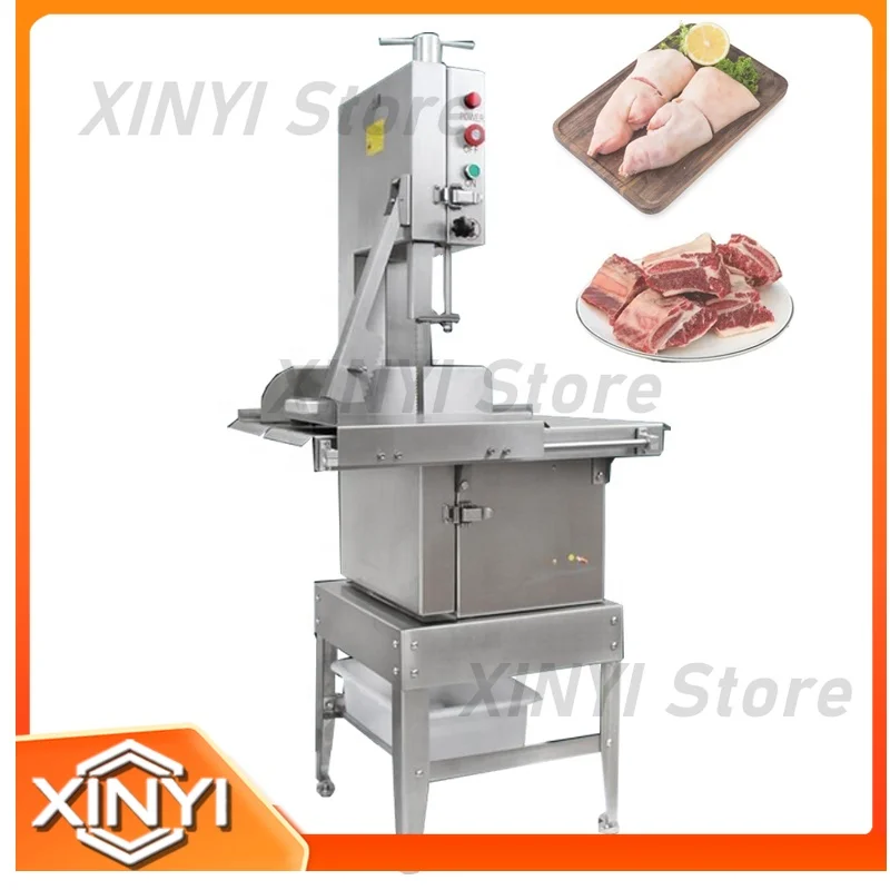1500W Electric Bone Saw Machine for Meat Slicer Saw Frozen Meat Cutting Machine Food Processing Equipment Commercial Kitchen