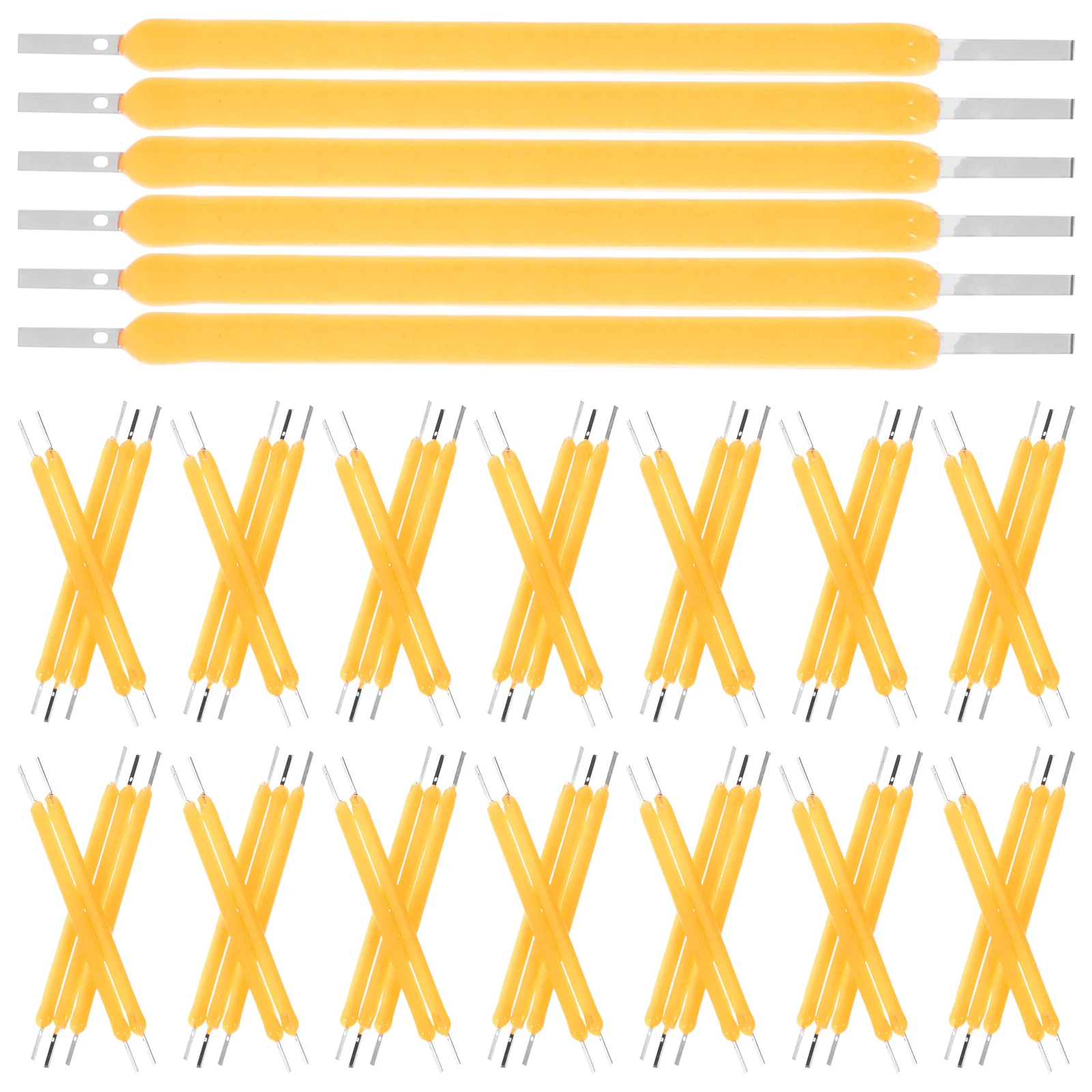 100 peças filamento de led 2700k atmosfera quente resistente à quebra versátil projetos de iluminação de negócios em casa filamento de led duro