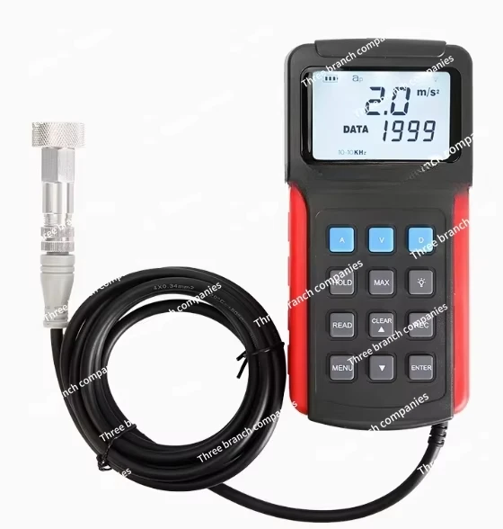 Vibrometer Portable LCD Vibration Analyzer Tester Meter with Split Sensor Signal Measuring Instruments