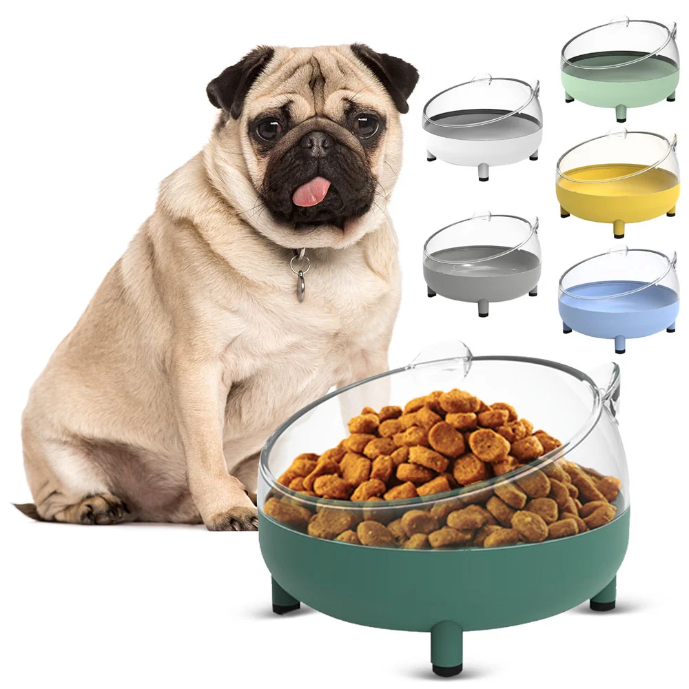 Cat Dog Bowl Stainless Steel Safeguard Neck Protector Pet Non-slip Crash Water Food Feeder Water Bowl Pet Product Supplies