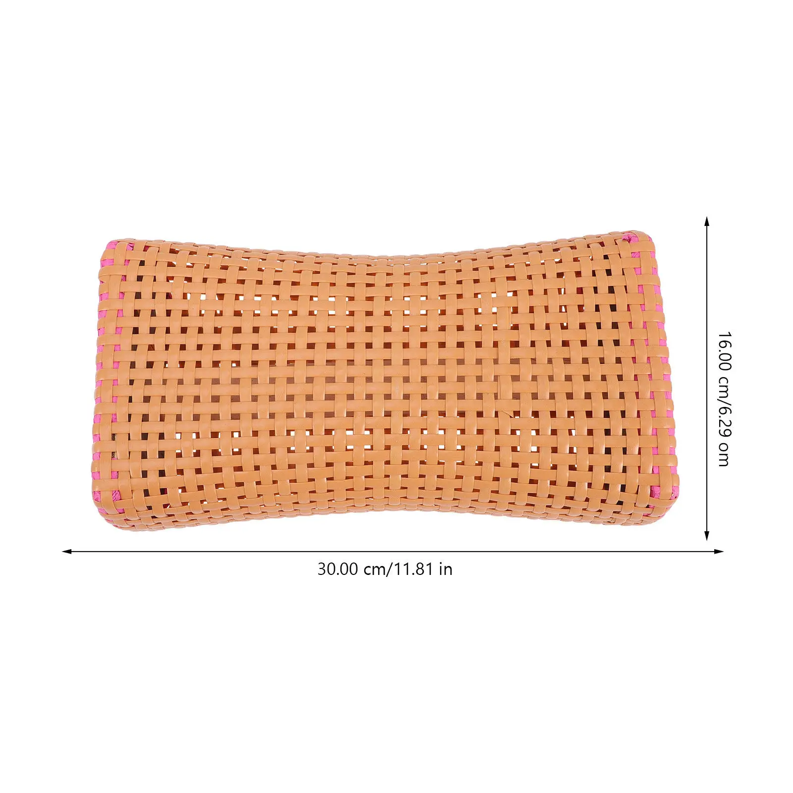Woven Bamboo Pillow for Neck Lumbar Support Scientific Ergonomic Design Sweat Absorbing Cooling Pillow Breathable Home Sleeping