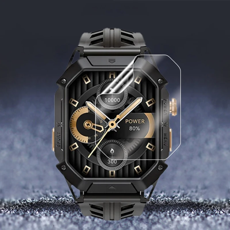 ساعة ذكية نحيفة لامعة فائقة الوضوح ، غشاء هيدروجيل من البولي يورثان الحراري الناعم البديل ، واقي الشاشة ، الزجاج غير المقسى ، هايلو حديد N1