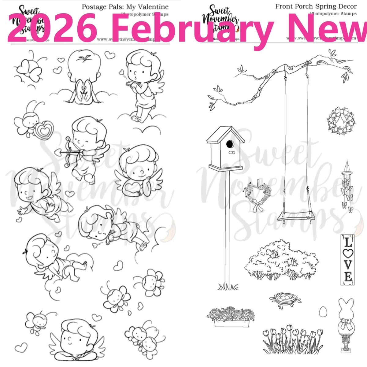 Clear Stamp Set - February Amethyst Dragon For Scrapbook Diary Decoration Embossing Template DIY Greeting Card Handmade