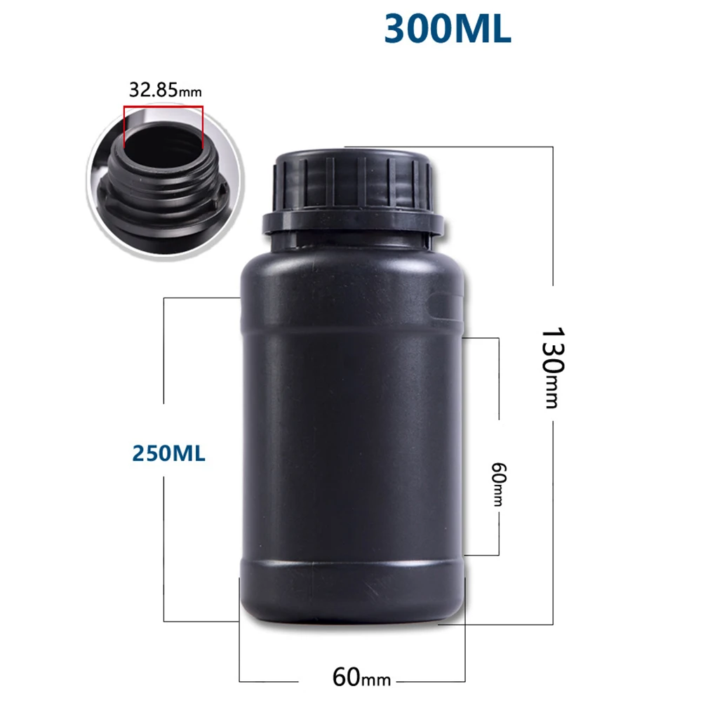 4pcs Plastic Bottles Lightproof Hdpe Acidproof Alkaliproof Chemical Storage Container For Liquid Fertilizer Laboratory Use