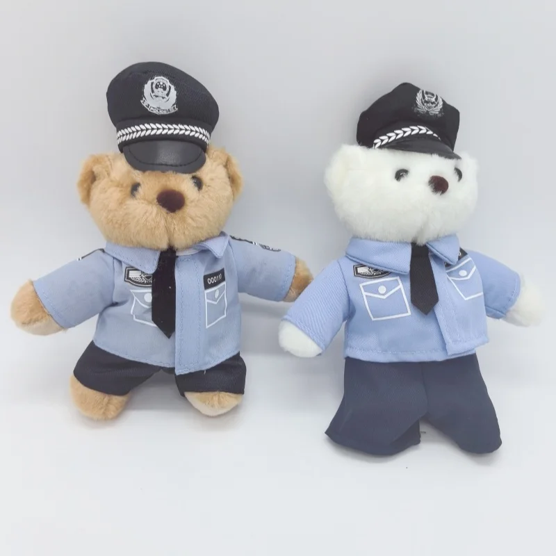 봉제 장난감 판타지 경찰관 소방관 BSR 교통 경찰 펜던트 가방 액세서리, 키체인 가방, 자동차 펜던트, 발렌타인 데이 선물
