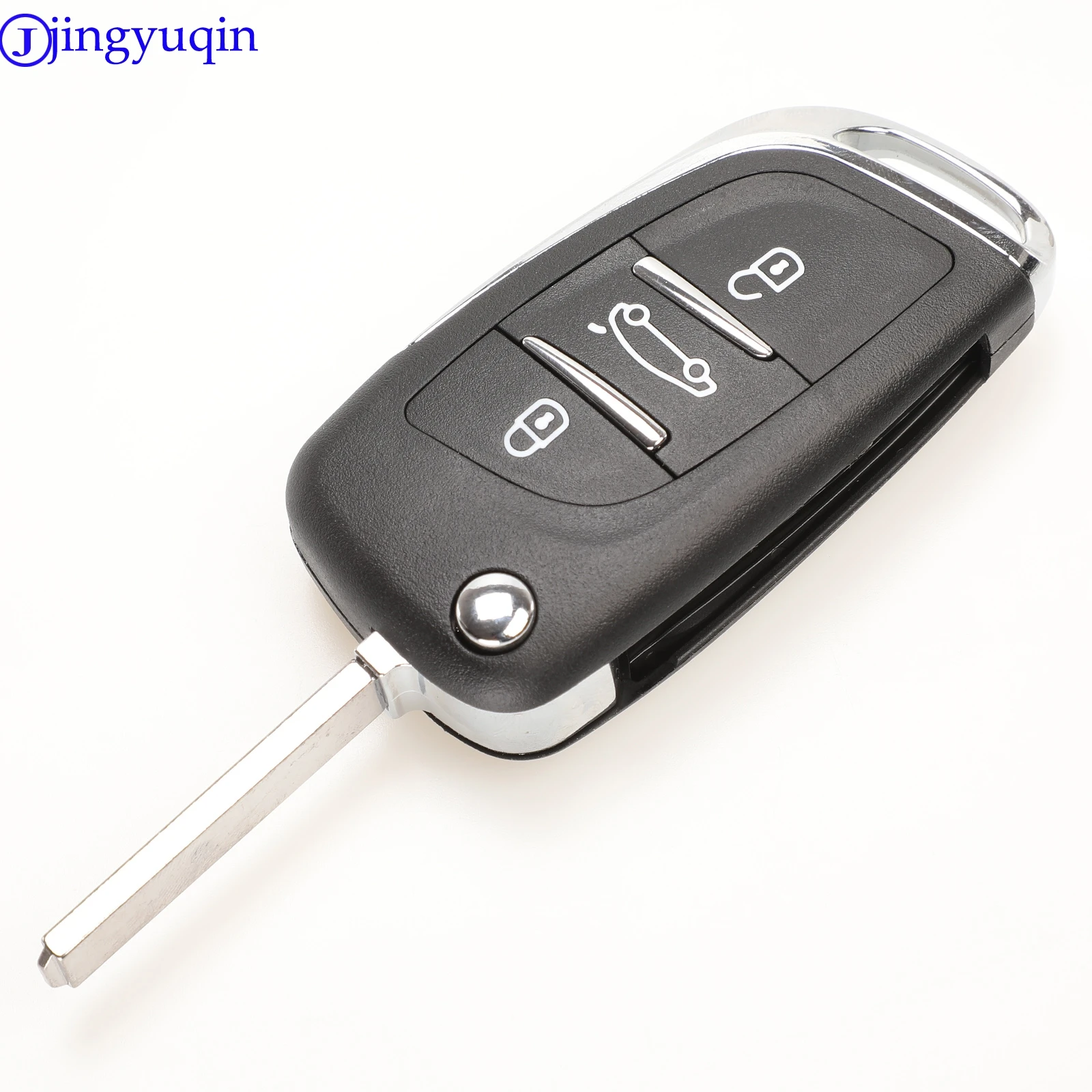 jingyuqin CE0536 Modified Flip Remote Key Shell For Peugeot 307 408 308 for Citroen C-Triomphe C-Quatre C3 C4L C5