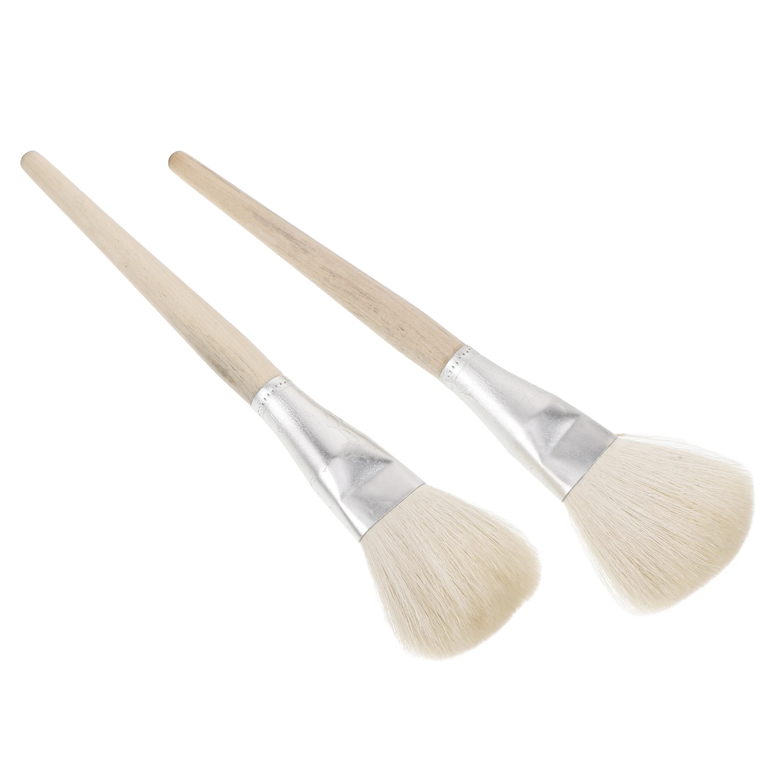 

2pcs Painting Brushes for Acrylic Gilding Silvering Clay Crafting Artist Decorative Round Small Glass Ceramic Glue