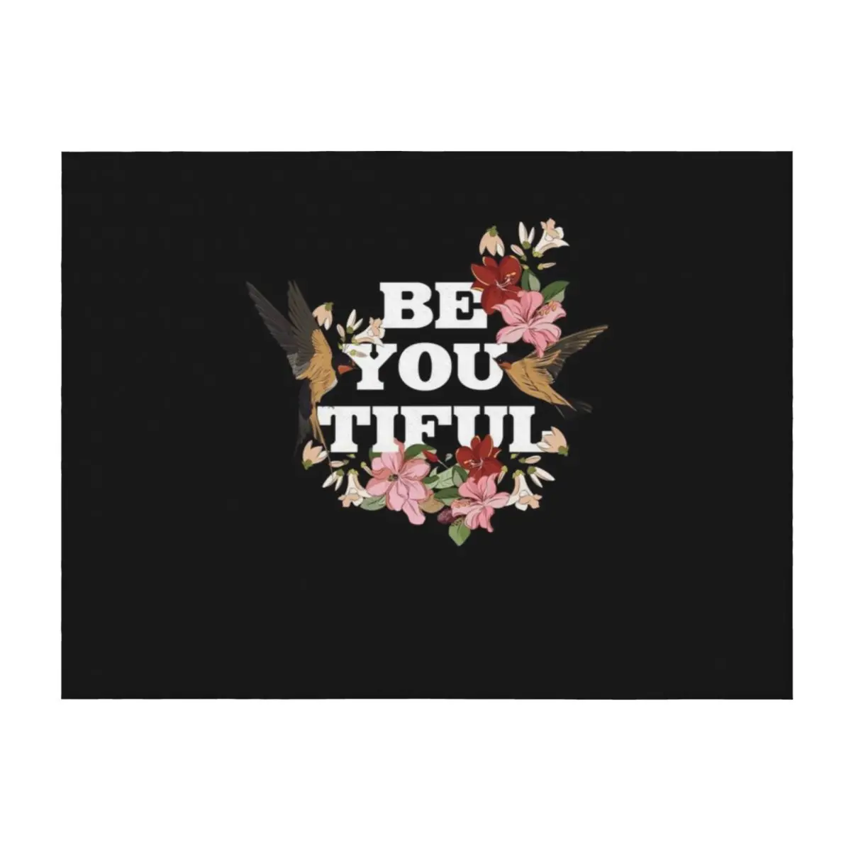 

Be You Tiful Throw Blanket Luxury Thicken Summer Picnic Large Blankets