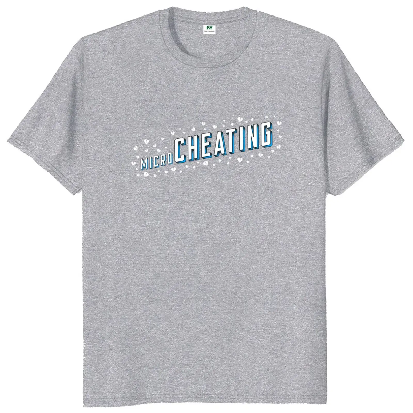 Microcheating T Shirt Micro-Cheating Slang Humor Graphic T-shirts  EU Size 100% Cotton Unisex O-neck Tee Tops