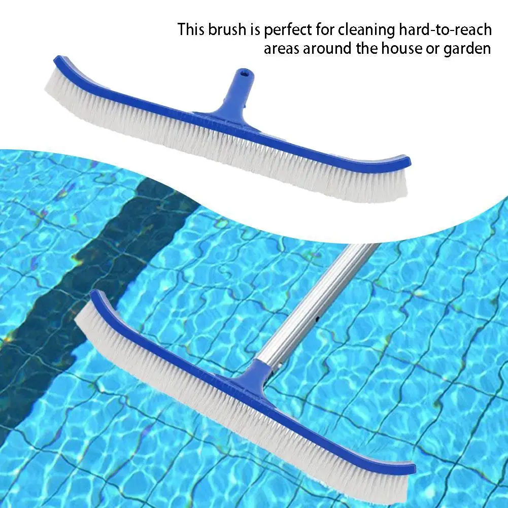 

18-inch Pool Cleaning Brush Strong Decontamination Supplies Labor-saving Pool Efficient Convenient Cleaning Brightening F4N1