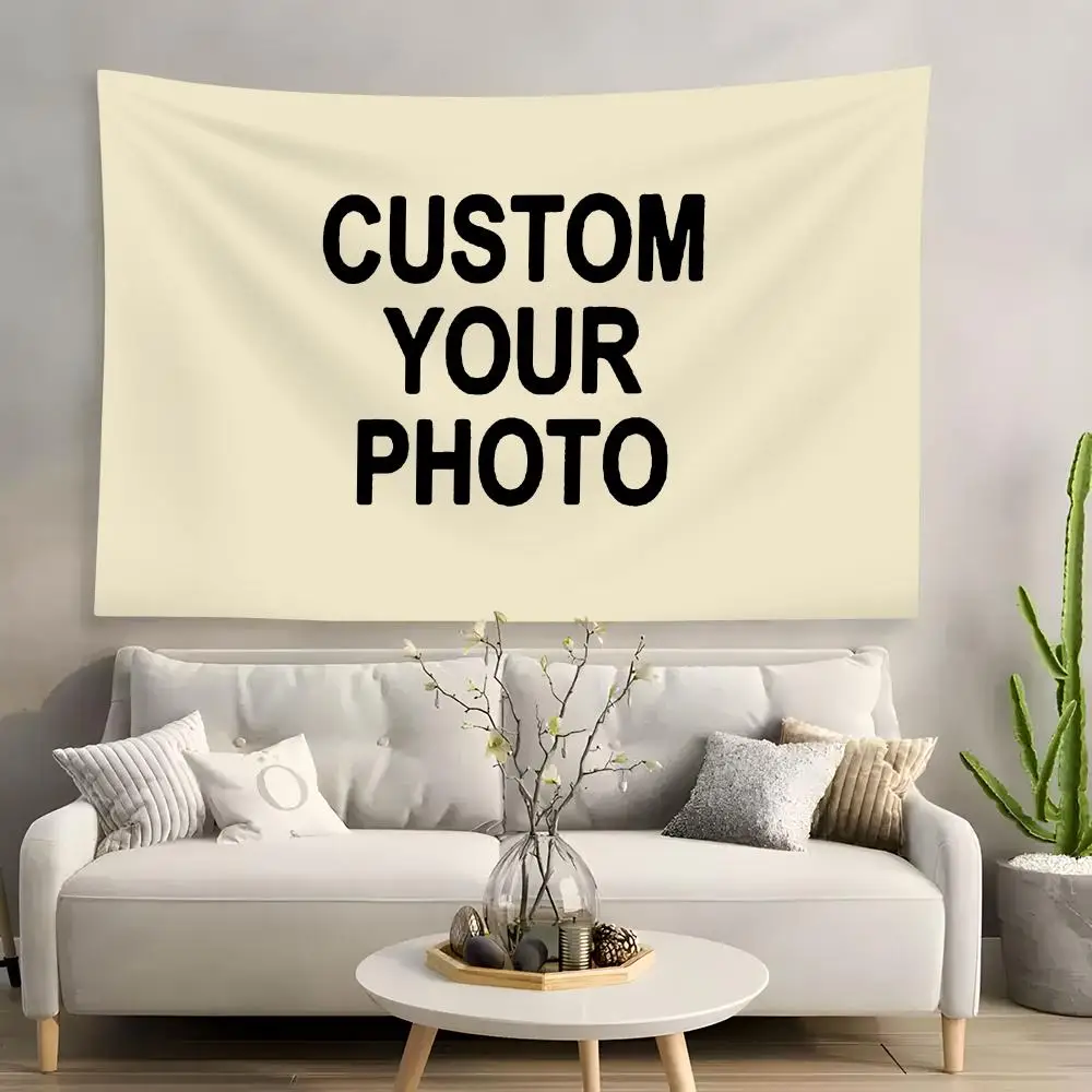 Fashion Diy Custom HD Tapestry Custom Home Living Room Bedroom Wall Decor Wallpaper Backdrop Cloth With Clips