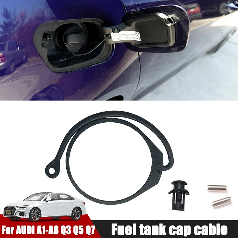 Car Fuel Cap Line X1 Fuel Tank Cover Cable Gas Oil Tank Cap Cable for AUDI A1 A3 A4 A5 A6 A7 A8 Q2 Q3 Q5 Q7 Car Accessories