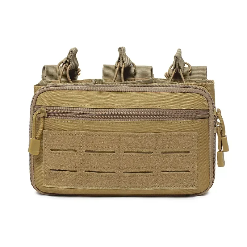 Taktische Molle Dreifach-Magazintasche 5.56 M4 Magazinhalter Outdoor Wandern Jagd Admin-Weste Taschen EDC Werkzeug-Organizer Hüfttasche – Detail 8