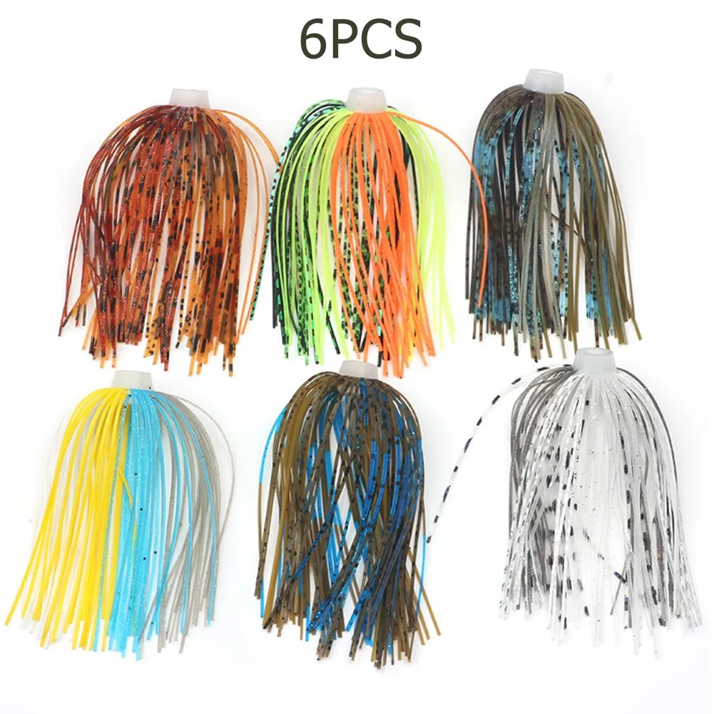 6/12 Stuks Bass Jigs Rokken 64 Mm Buzzbait Baits Wobbler Rubber Rok Diy Visgerei Craft Voor Snoekbaarzen vissen Lokt