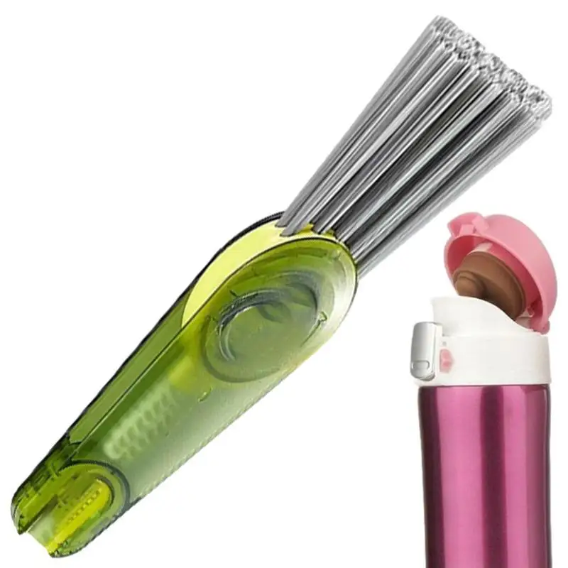 Bottle Gap Cleaner Brush Ferramenta de limpeza de copo multifuncional Ferramentas de limpeza de água reutilizável para cobertura de copa