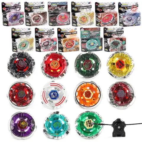 Beyblades 버스트 SB 버스트 자이로 스코프 장난감 20 별자리 자이로 스코프 합금 전투 자이로 스코프 상자 당기는 스케일 발사기