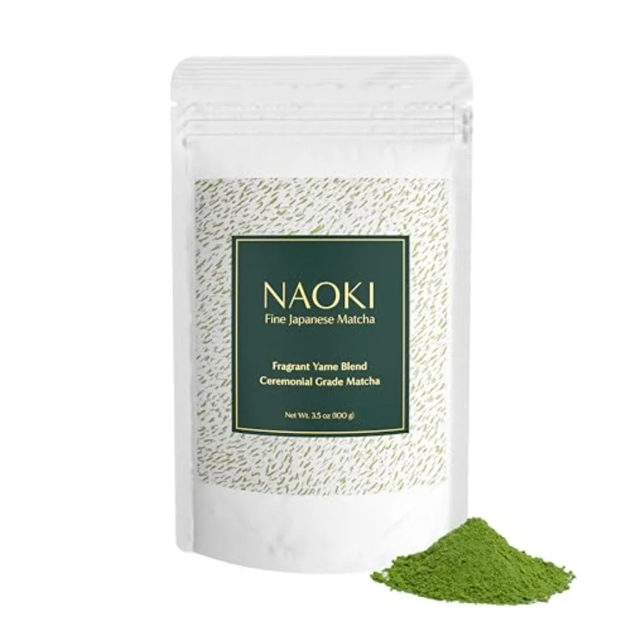 Mezcla aromática de Yame, auténtico té verde Matcha japonés de primera cosecha, grado ceremonial, en polvo, de Yame Fukuoka, 100g/ 3.5oz