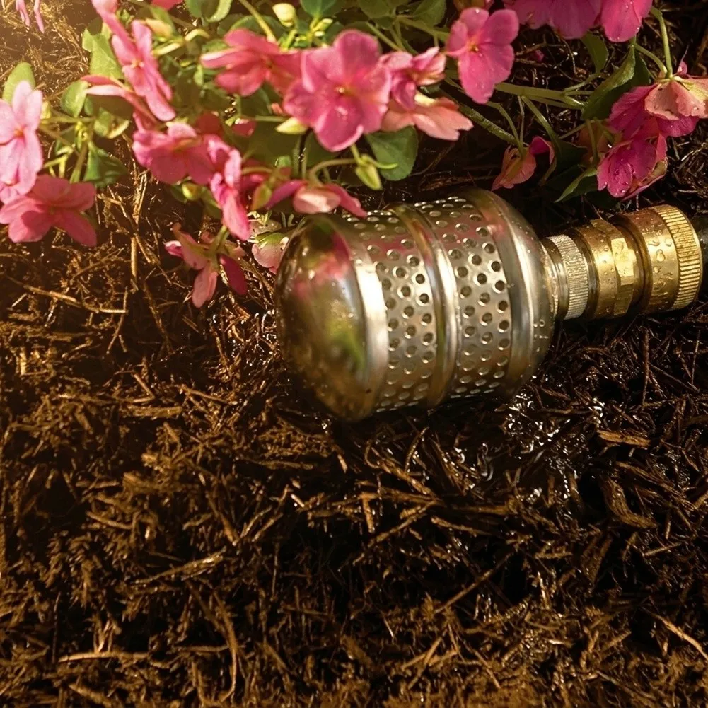 Small Garden Irrigation Metal Bubbler Sprinkler Filter Balls Included Sturdy Aluminum Construction Even Water Distribution