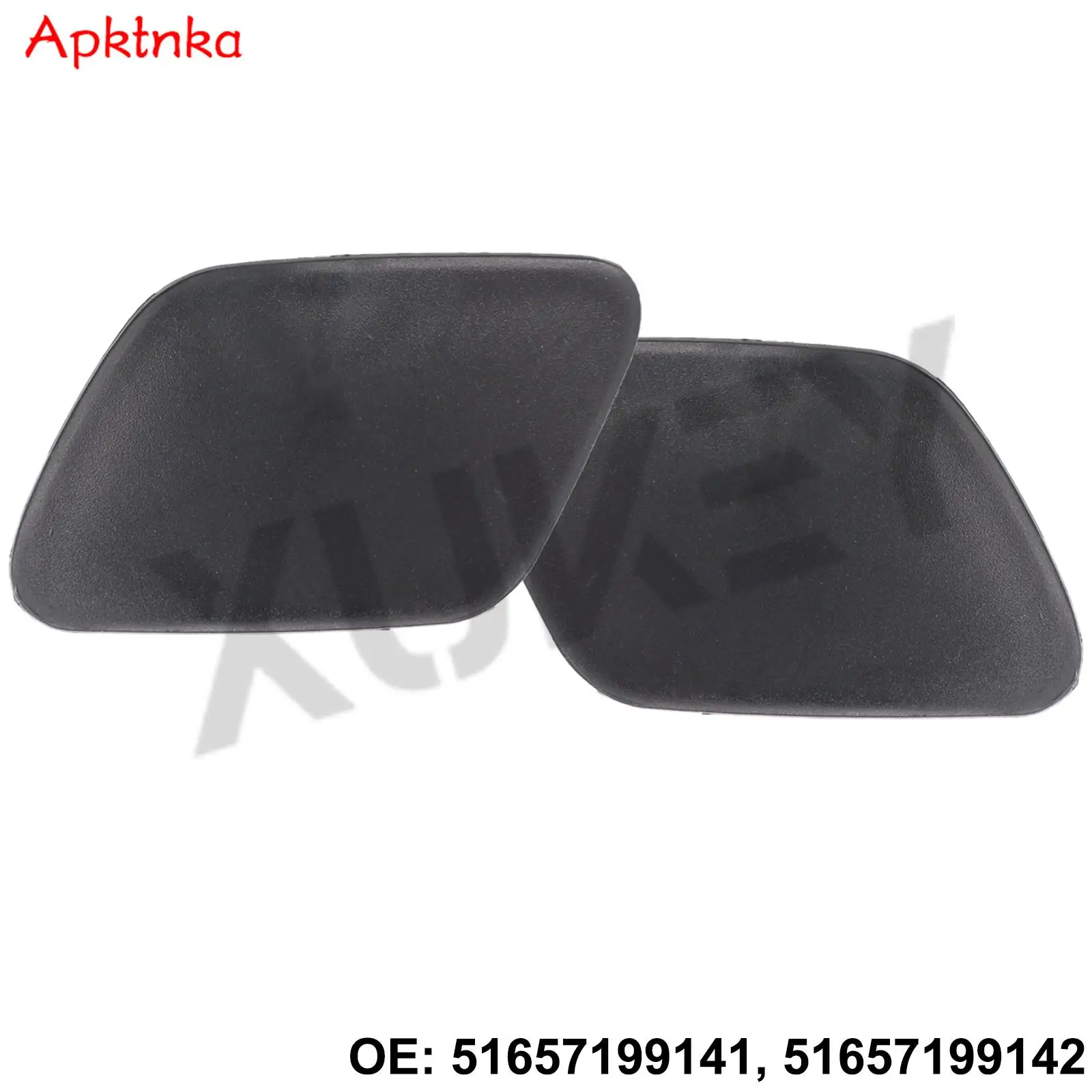 Headlight Washer Nozzle Spray Jet Cover Right Left Unpainted Cap Front Bumper 51657199141 51657199142 For BMW X5 E70 2007-2013
