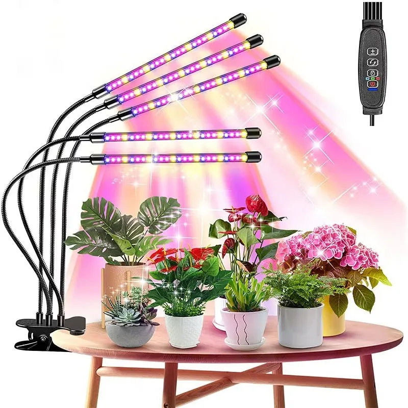 

USB Adjustable Timing Dimming Full Spectrum Light Emitting Diode Growth Light for Indoor Plants