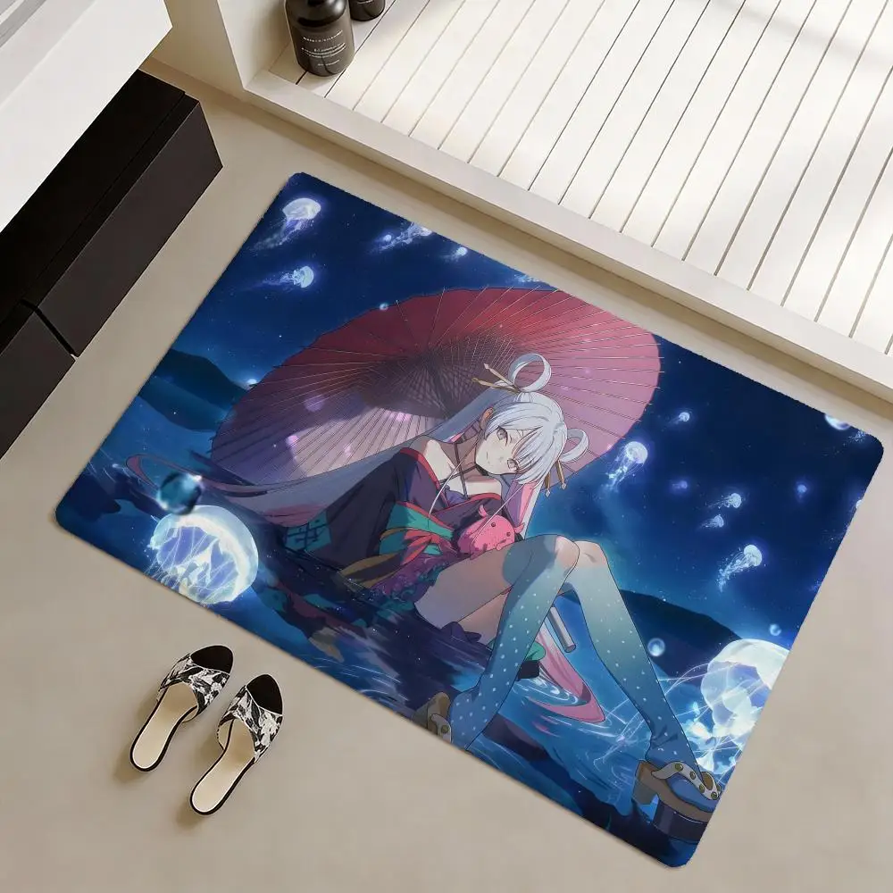 Anime Filme C-Cosmic Princess Kaguya! Floor Mat Soft Flannel Non-Slip Door Mat - Thickened Rug for Living Room Home Decor