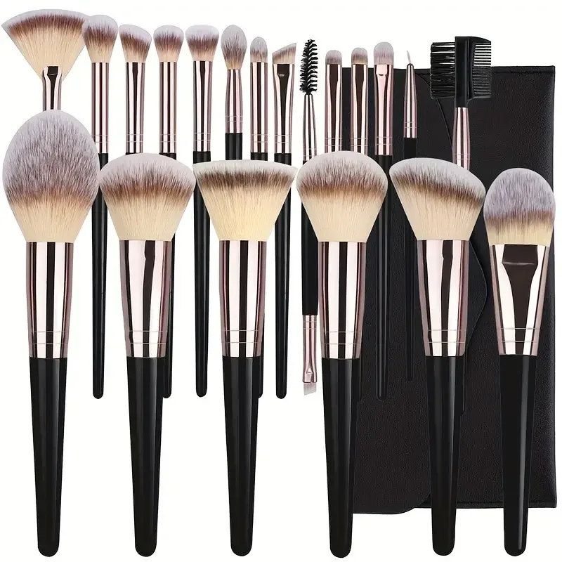 3-20PCS Makeup Brushes Set Foundation Eye Shadow Blush Highlighter Concealer Brush Female Beauty Tool Beauty Sponges Thumb Puffs
