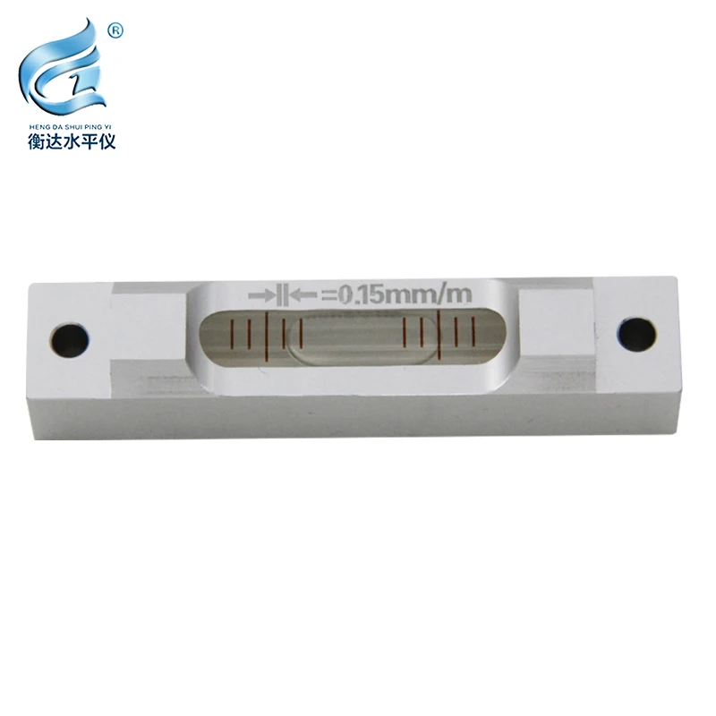 Aluminum alloy long horizontal bubble, micro liquid level, 7615 high-precision bubble liquid level measuring instrument