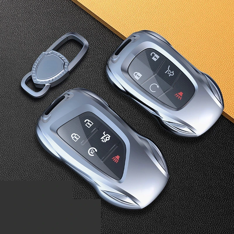 

For Cadillac CT4 CT5 CT6 XTS XT6 XT5 XT4 Zinc Alloy Car Key Protection Shell Cartoon Smart Remote Key Cover Car Accessories