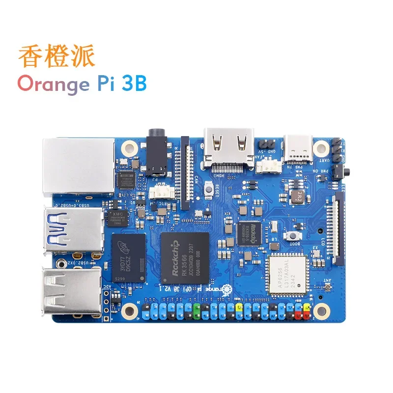 For OrangePi 3B RK3566 Chip 2/4/8 G Memory Optional Support EMMC Bluetooth WIFI