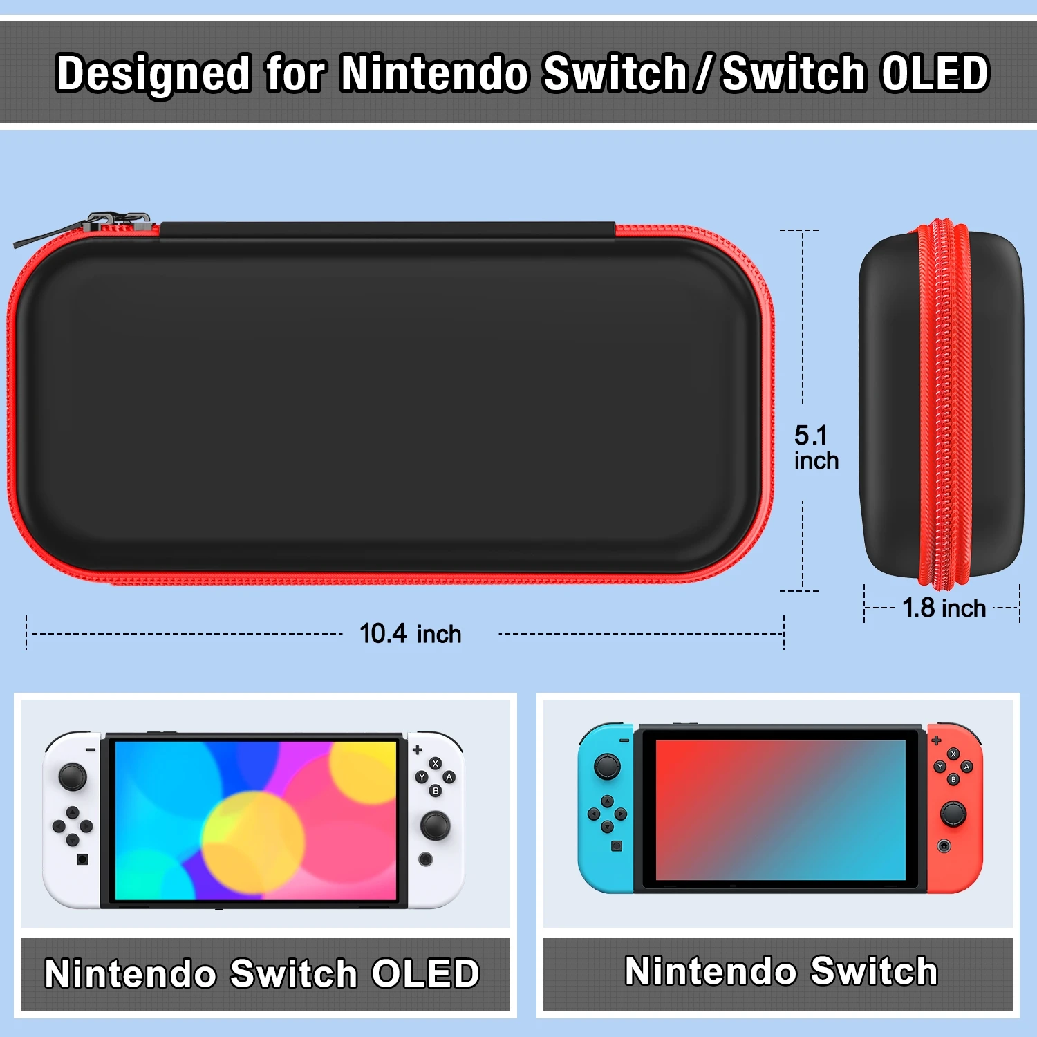Nintendo Switch用防水ポータブル保護ケース,Nintendo Switch用収納バッグ,オン/オフスイッチ,コンソールアクセサリー