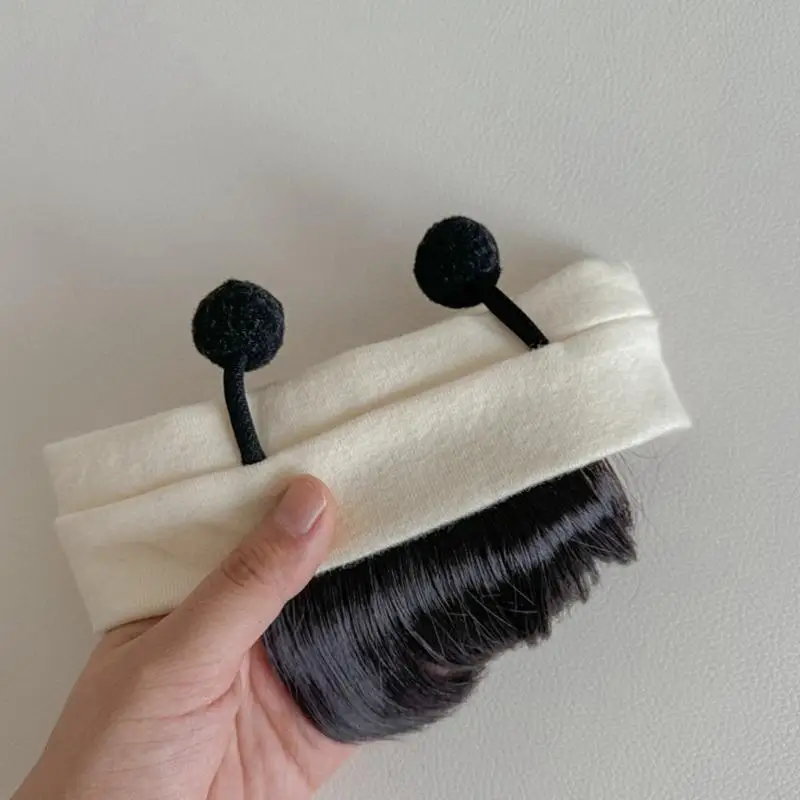 581F modna opaska z peruką dla noworodków, niemowląt nakrycia głowy Cosplay opaska do włosów anteny Decor Hairpiece akcesoria do