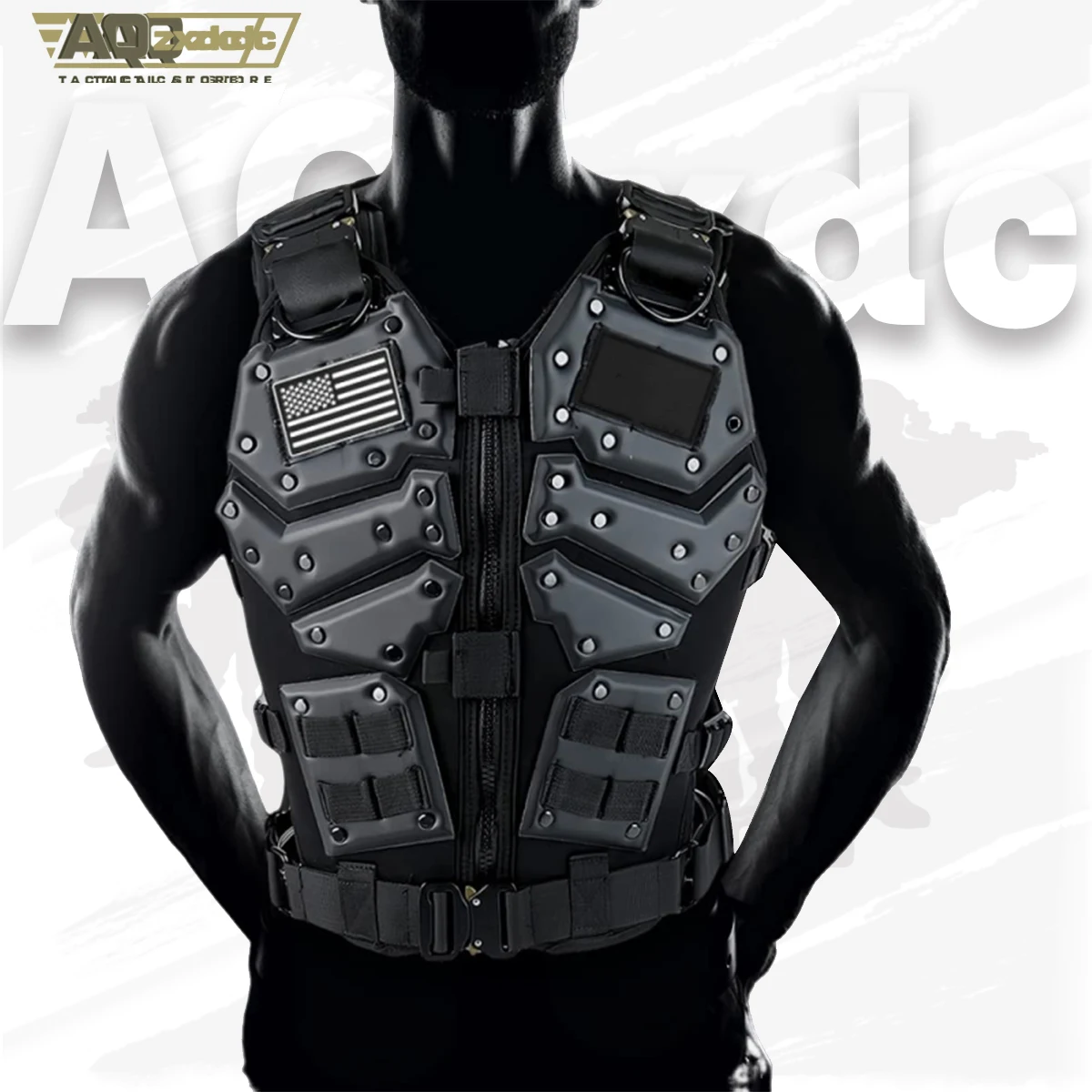 Chaleco táctico Molle ajustable protector de pecho Airsoft - imagen 3