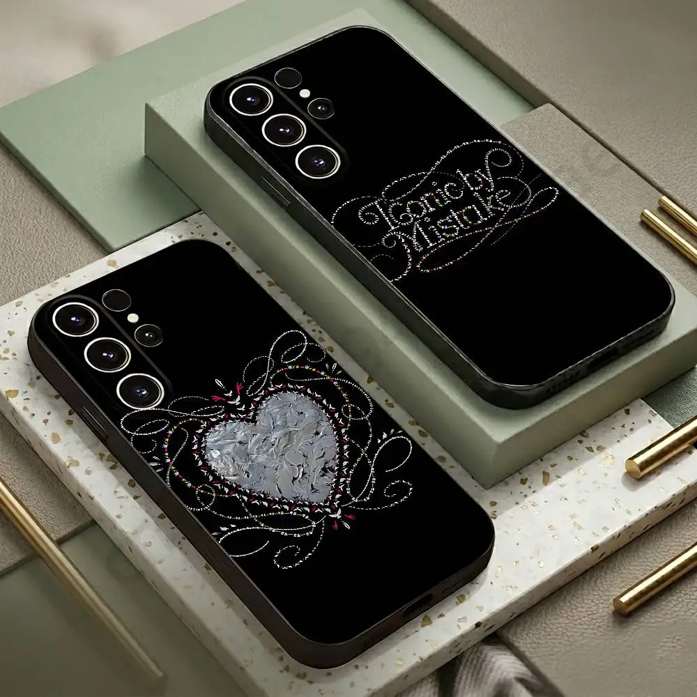 I-ICONIC BY M-MISTAKE Phone Case For Samsung S20,21,22,23,24,25,26 Ultra,Plus,Lite Black Soft Cover