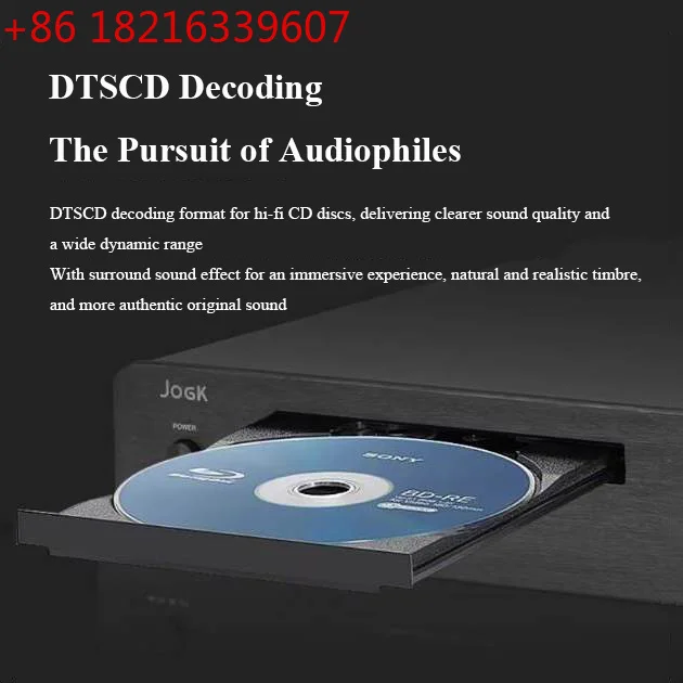 YAO Hi-Fi CD Player with DTS Decoding Digital Optical & Coaxial Output Home Lossless Pure CD Music Player Infrared Remote Contro