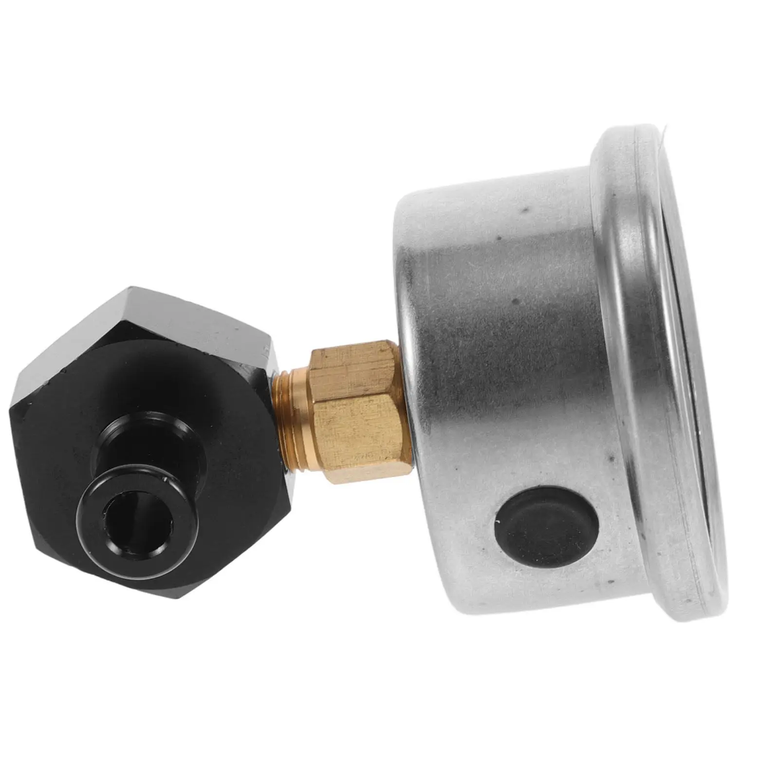 

1Set Aluminum Alloy Fuel Pressure Gauge for Car Oil Pressure Monitoring Mechanical Automotive Replacement Gauge with in-Line