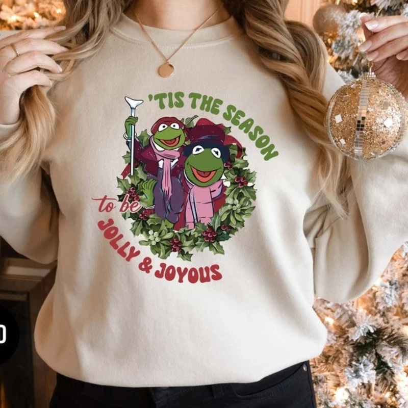 Tis The Season To Be Jolly Muppet Show عيد الميلاد كارول البلوز مضحك ريترو هدية الكريسماس الأسرة عيد الميلاد Roupas الأنثوية