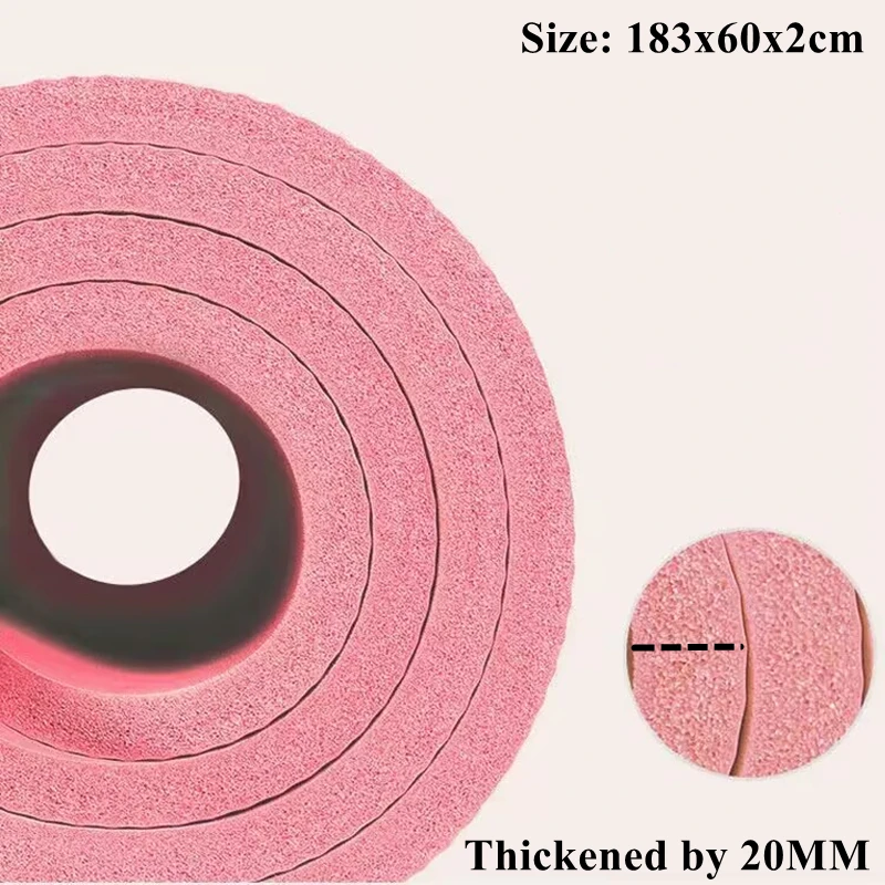 

183x60x2 см толстый коврик для йоги NBR, уличный нескользящий коврик для пикника, тренировки для фитнеса, прочный, для кемпинга, пилатеса, влагостойкий