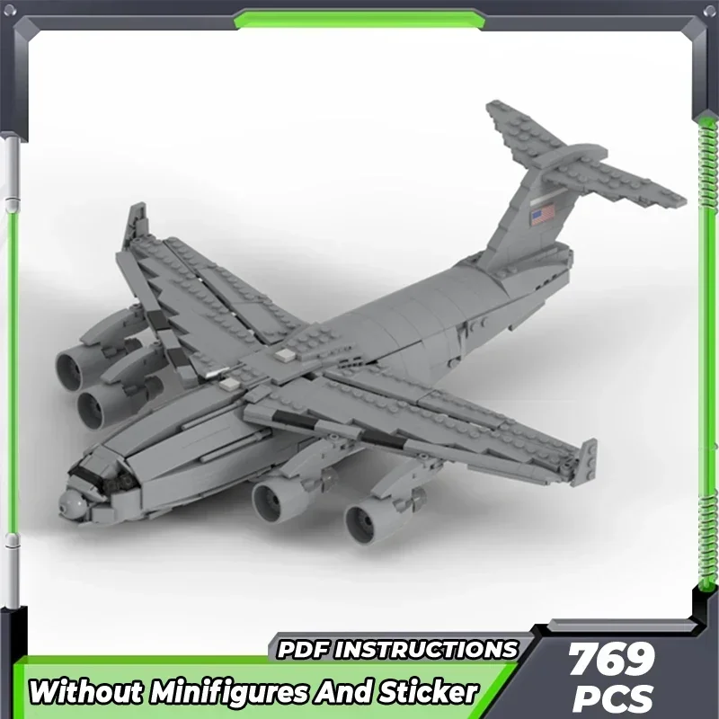 

Moc Building Bricks Military Fighter Model C-17 Globemaster Technology Modular Blocks Gifts Christmas Toys DIY Sets Assembly