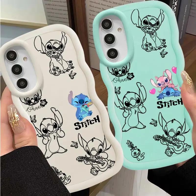 Disney Stitch Phone Case for Samsung Galaxy A20s A30s A50 A50s A02s A03 Core A04e A05s A11 A12 A13 A14 A15 A21s A51 4G 5G