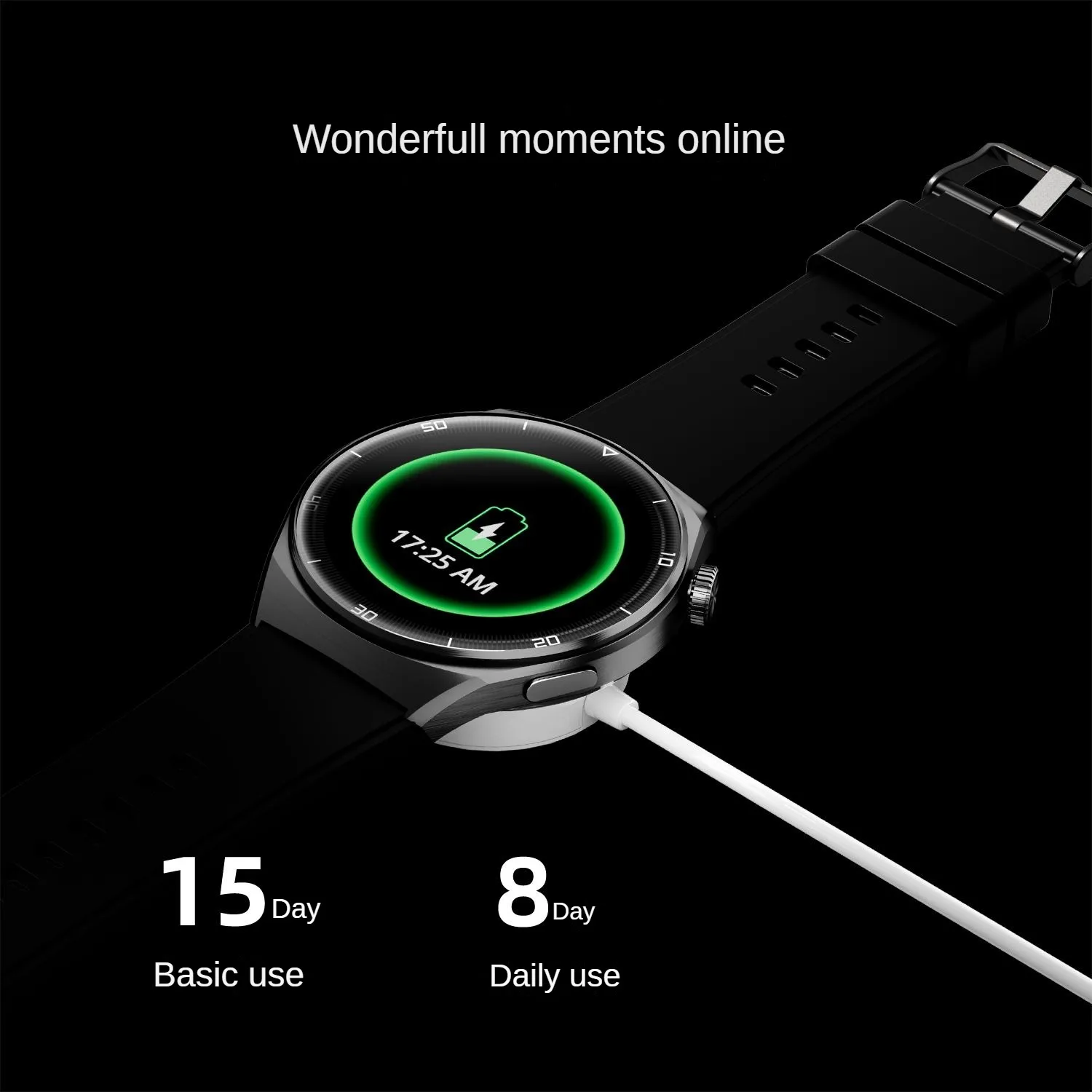 QCY jam tangan pintar GT2, arloji cerdas layar AMOLED HD tahan air, panggilan Bluetooth, monitor tidur sehat, detak jantung dan kalori, jam tangan olahraga