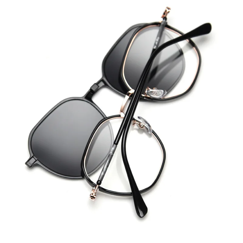 Magnetic Clip-On Eyeglasses for Men Women Stylish Frames with Polarized Sunglass Option