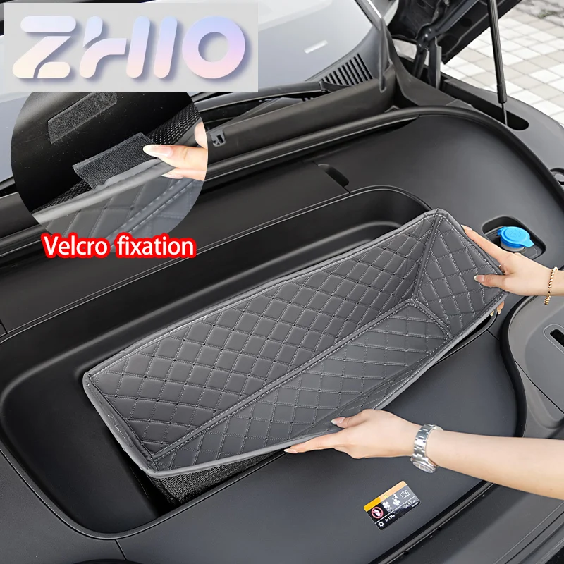 Fit Linnunu for Zeekr 7X 2025 Car Front Hood Storage Box Pad Luggage Leather Cushion Auto Interior Accessories Anti Abnormal Noi