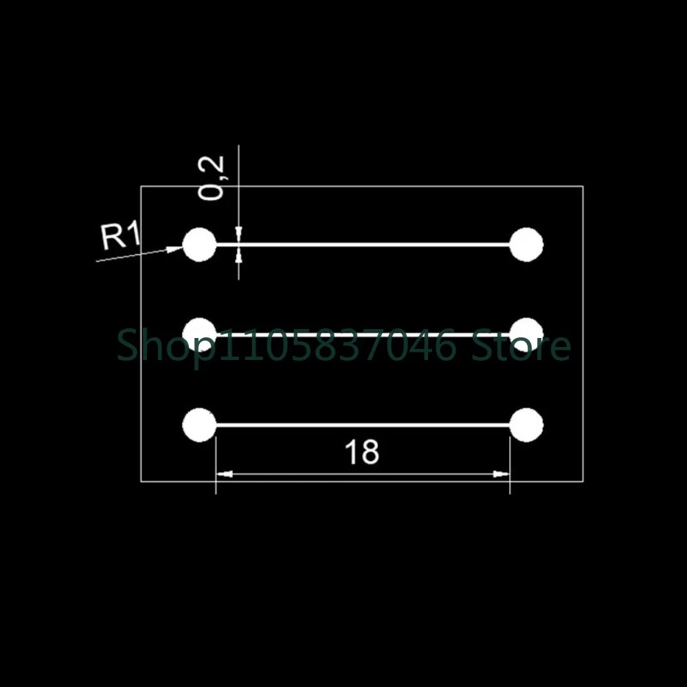 Microfluidic Biochip Laboratory PDMS Linear Direct Channel Standard Chip